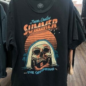 Vintage Offspring 2018 Tour T-Shirt Men’s XL Black Never Ending Summer Skull Tee